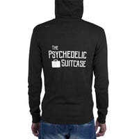 The Psychedelic Suitcase Logo, Unisex zip hoodie