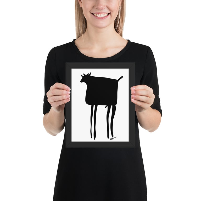 Tall Bull Graphic - Framed poster Image 2