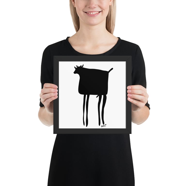 Tall Bull Graphic - Framed poster Image 3