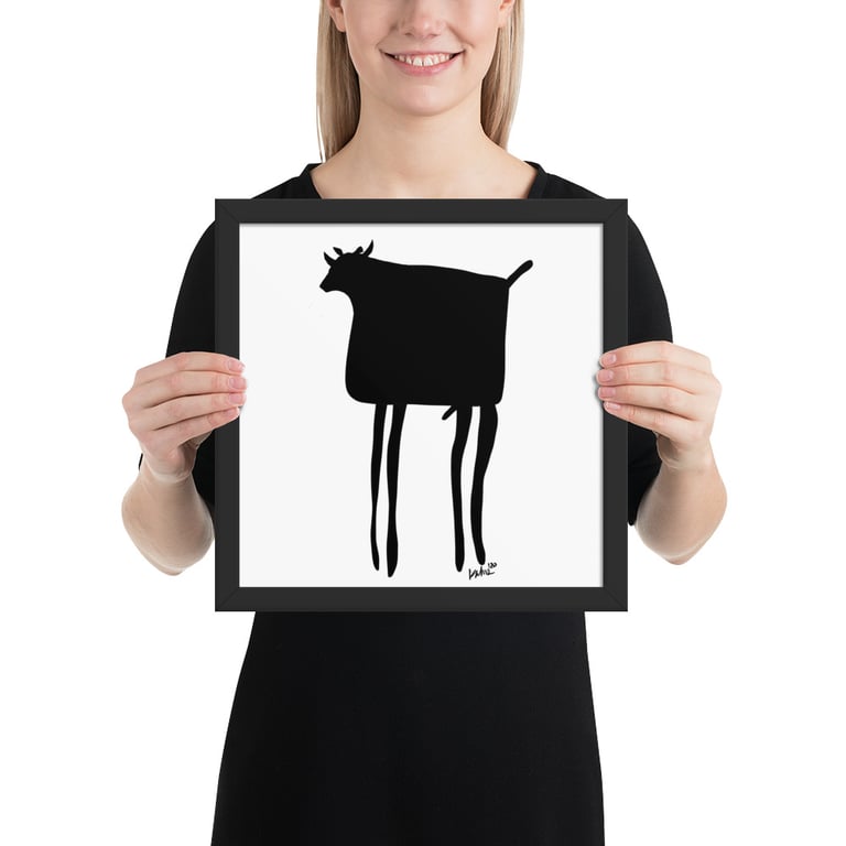 Tall Bull Graphic - Framed poster Image 4
