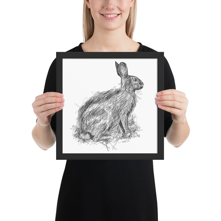 Hare (Jack Rabbit) - Framed poster Image 4
