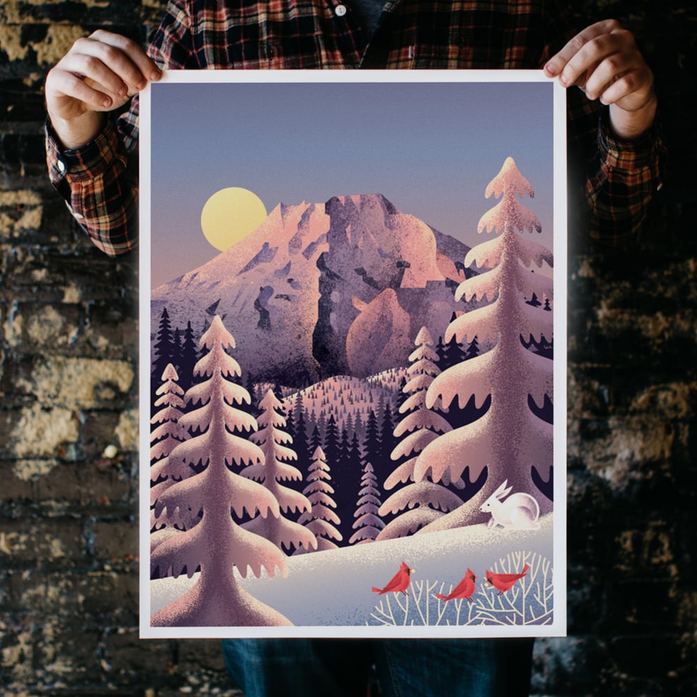 Image of Snow Cap art print
