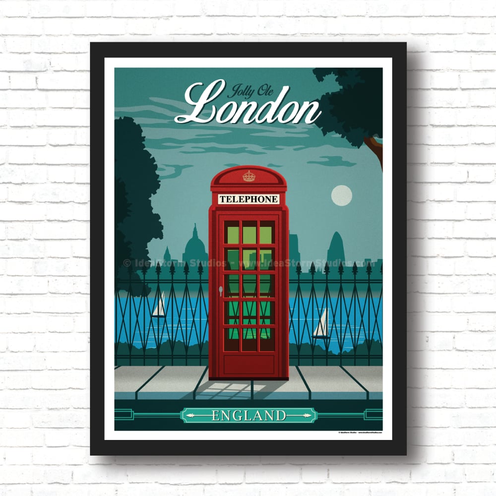 IdeaStorm Studio Store — Vintage London Travel Poster