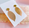 Real Leaf Earrings Wedding Jewelry, Bridal Earrings, Gift for Her