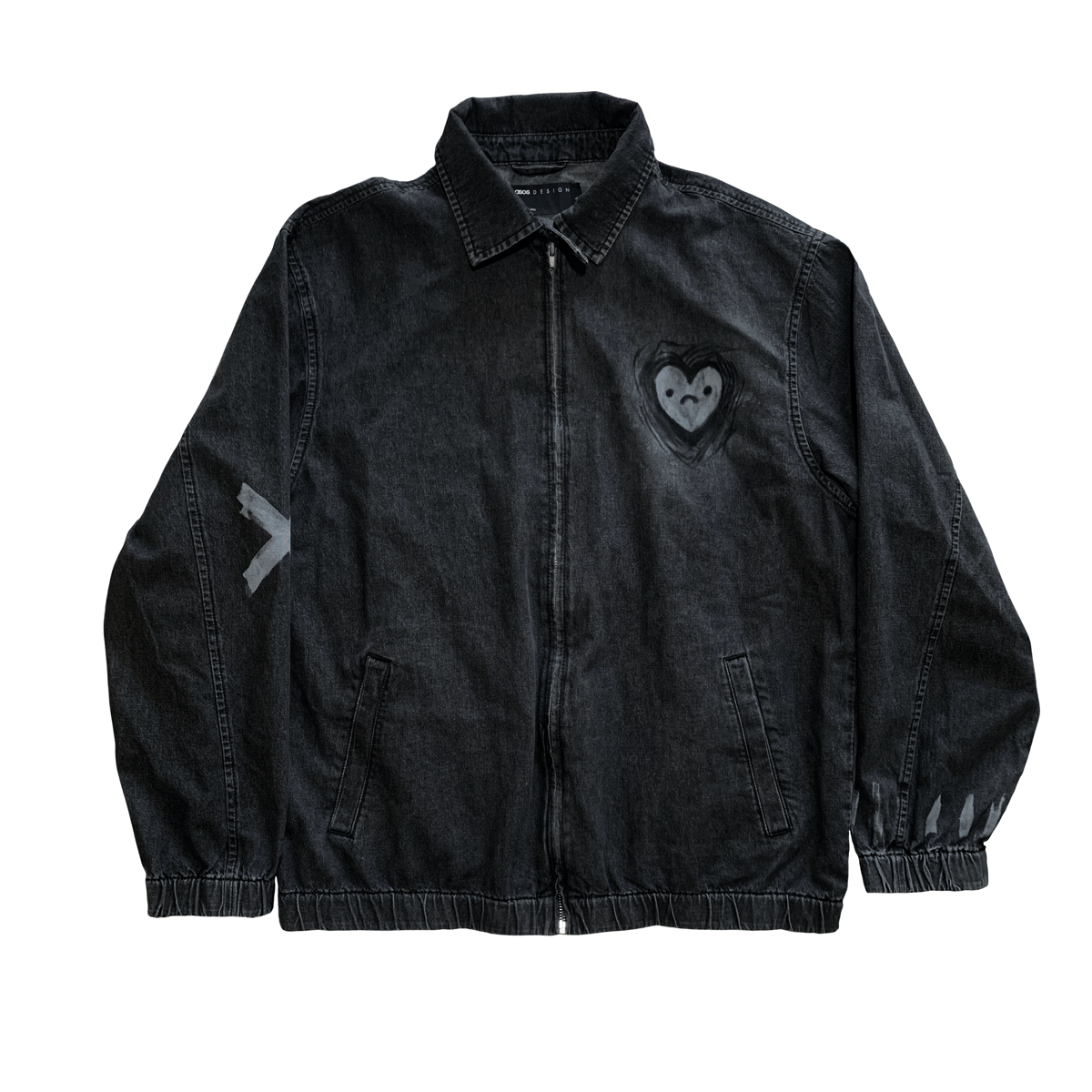 Skvll Black Harrington Jacket