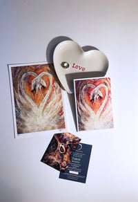 Image 1 of The Lovers-Deluxe Print/Tarot Valentines  Bundle  