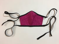 Image 2 of Hot Pink Fabric Mask (with adjustable nose wire and filter pock
