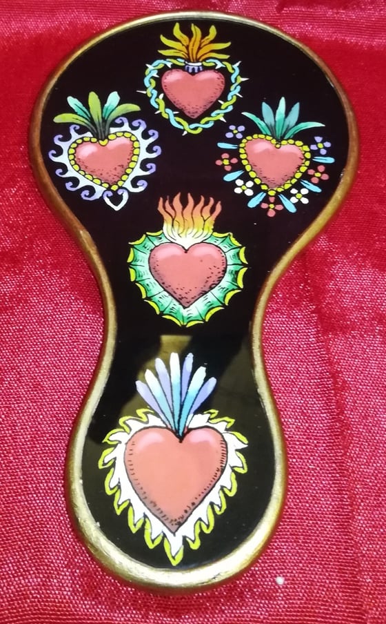Image of  Milagro Hearts hand mirror