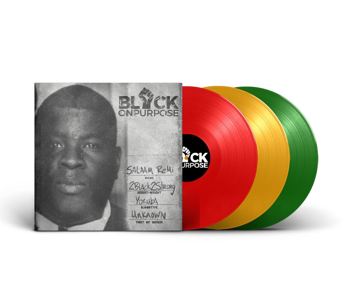 Image of Black On Purpose Trifold Triple Vinyl 12" (Limited edition Color Vinyl)