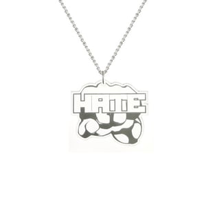Image of Love/ Hate Fist Mirror Necklace