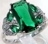 Emerald Green Cocktail Ring Costume Jewelry