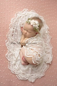 Image 3 of Dotty vintage embroidery lace wrap