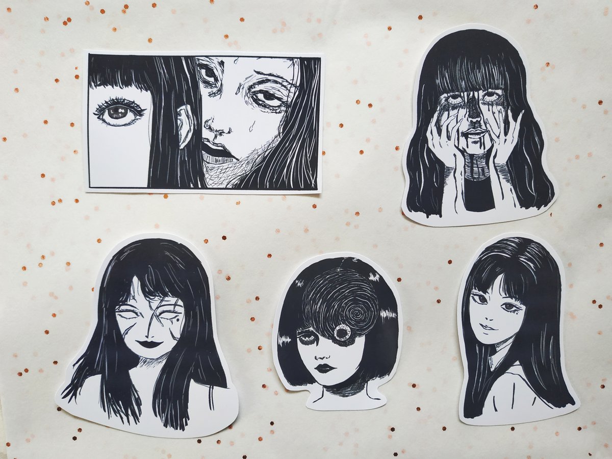 Junji Ito Movement Stickers