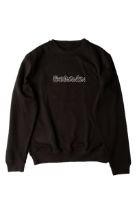 "Embroidered Logo" Crewneck Sweater