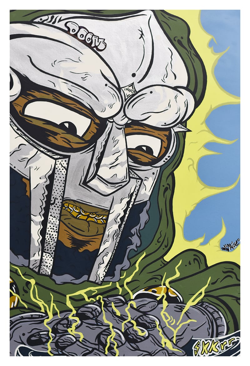 Mf Doom Tribute Painting (Print) | AiseLife