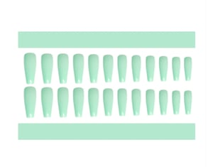 Image of mint green nails