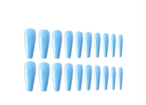 Image of lite blue nails