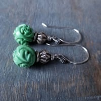 Image 2 of Spring Green Asian Earrings