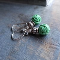 Image 1 of Spring Green Asian Earrings
