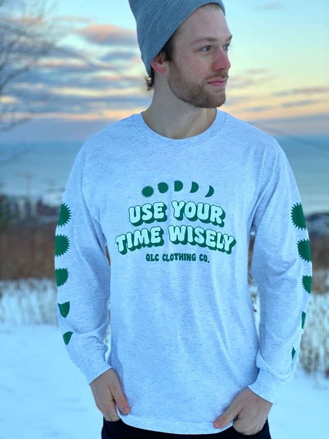 Use Your Time Long Sleeve in Ash