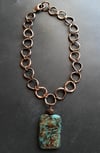 Bronzite + Turquoise Necklace