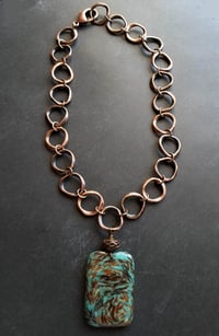 Image 4 of Bronzite + Turquoise Necklace