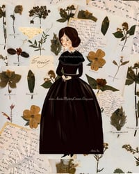  Emily Dickinson art print