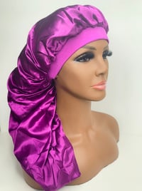 Image 4 of “Smoothie” extended bonnet cap 