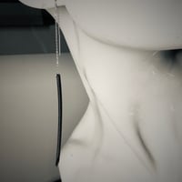 Image 3 of BLACK URCHIN | Spine Threader Earrings