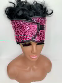 Image 2 of “It’s been a long night” hair wrap-hot pink