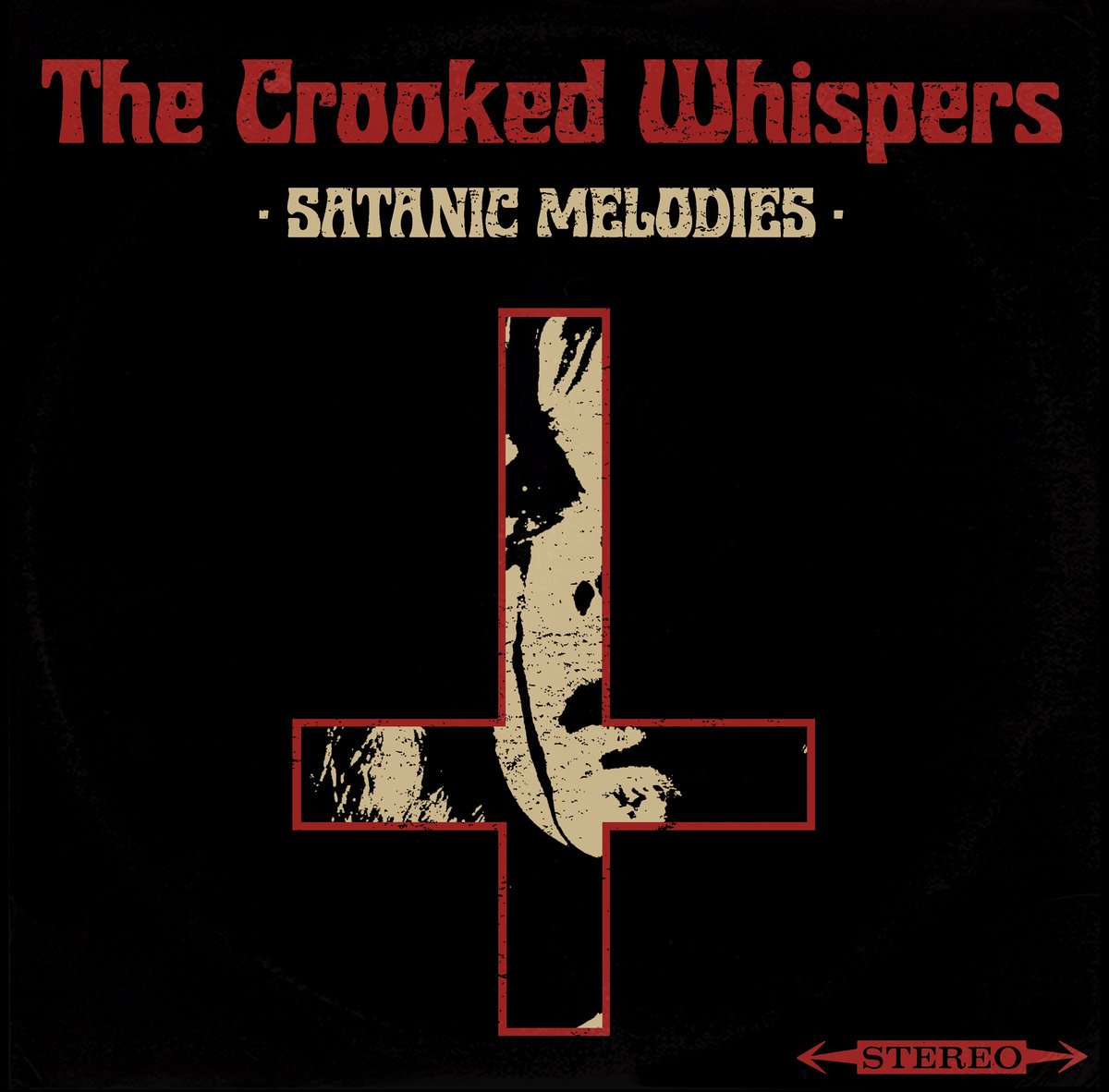 Image of The Crooked Whispers - Satanic Melodies "dirty"Orange Vinyl