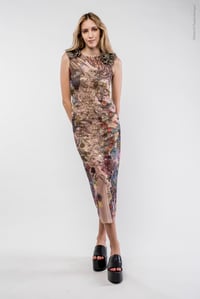 Image 1 of DRESS WITH ROUCHES TROPICANA