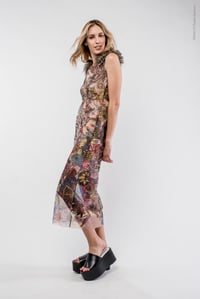 Image 2 of DRESS WITH ROUCHES TROPICANA