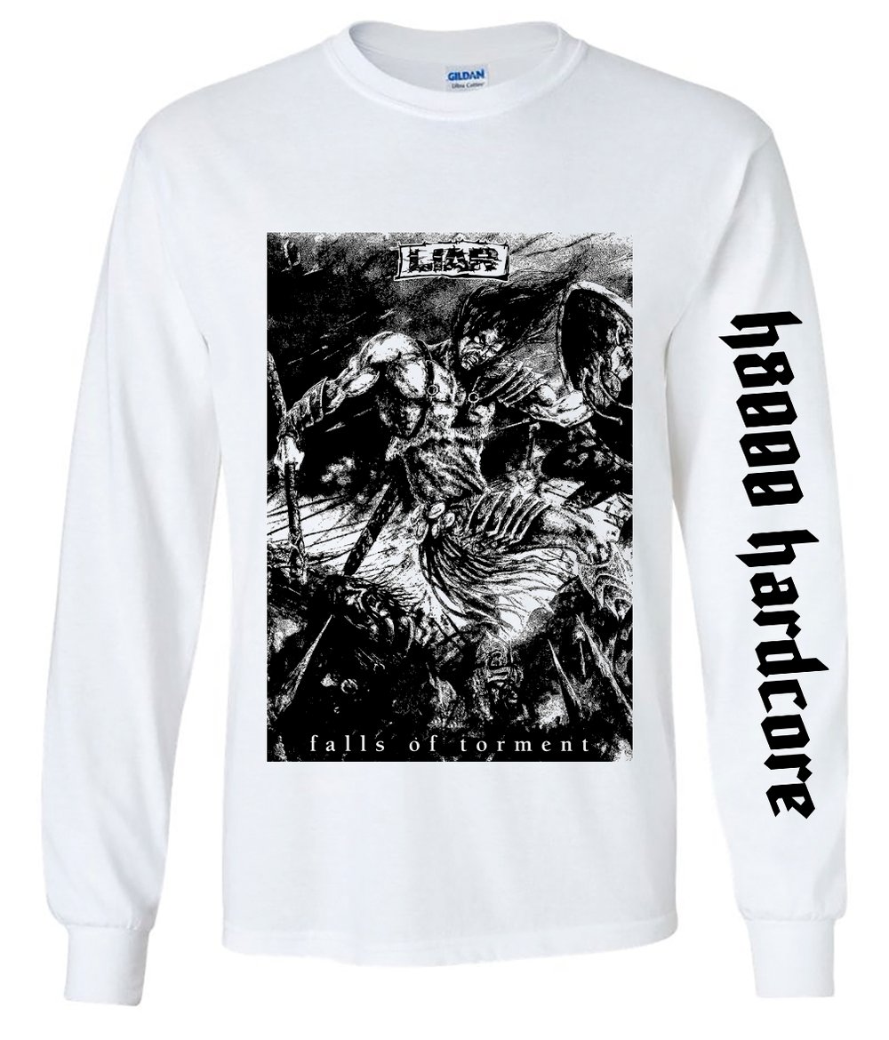 LIAR 'Falls Of Torment' Longsleeve WHITE- 