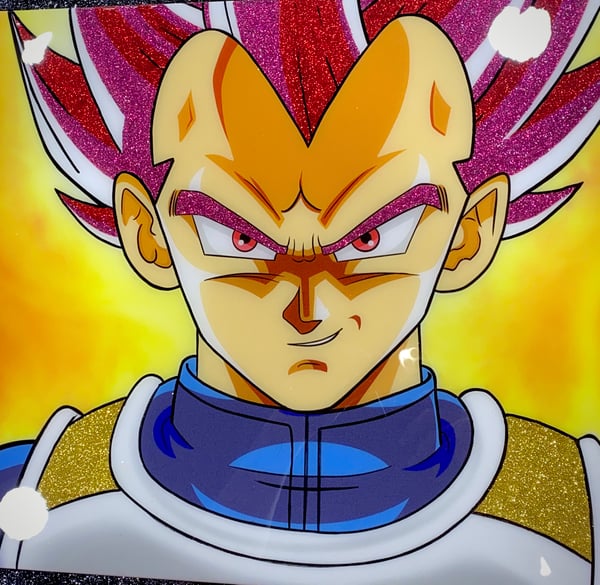 Image of SSG Vegeta print on 16x20 Canvas