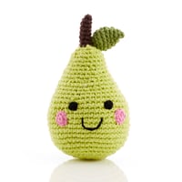 Friendly pear rattle