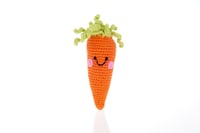 Friendly carrot rattle