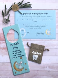 Cartel para pomo del Ratoncito Pérez