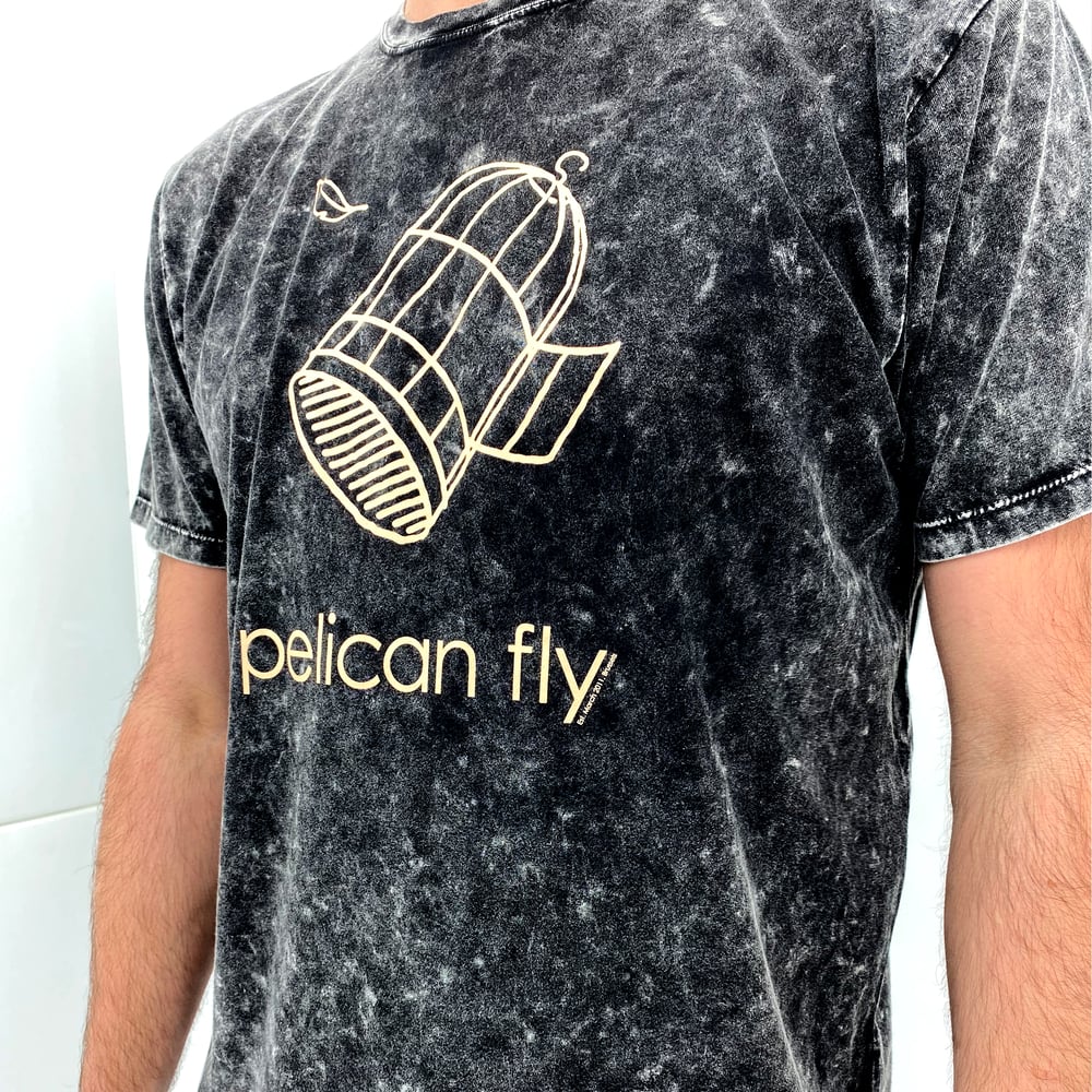 Image of Pelican Fly T-Shirt (Cage Logo cream)