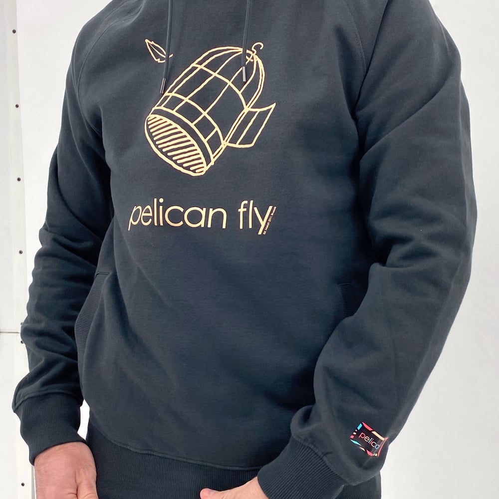 Image of Pelican Fly Hoodie (Cage Logo cream)