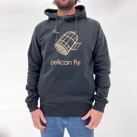 Image of Pelican Fly Hoodie (Cage Logo cream)