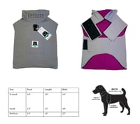 The Iron Pup Jacket - Grey Exterior With Purple Interior