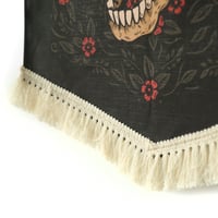 Image 3 of SKULL PENNANT - HANDMADE WALL HANGING