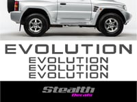 Mitsubishi Pajero Evolution Sticker set.