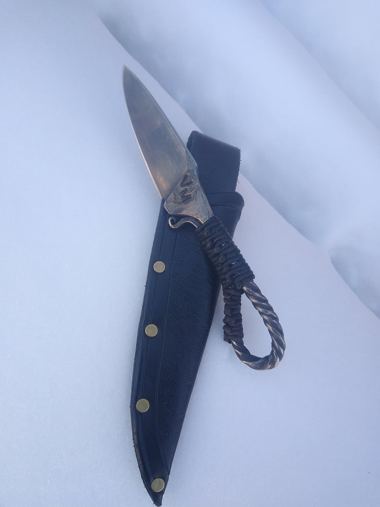 Image of Hand forged boot style primitive knife