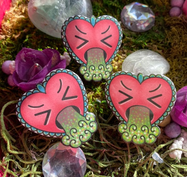 Image of Valentine Vomit Pin