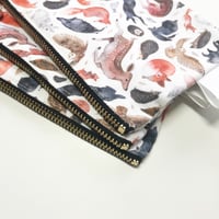 Image 5 of Lined handmade British wildlife pouch!