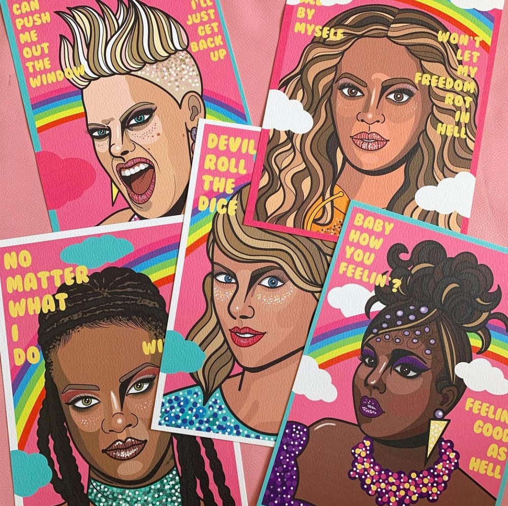 Pop star prints 