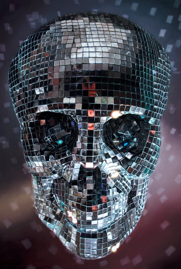 Image of Disco Skull print