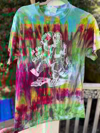 Image 1 of SMALL Godzilla Be Gay Do Crime Tie Dye Shirt 4